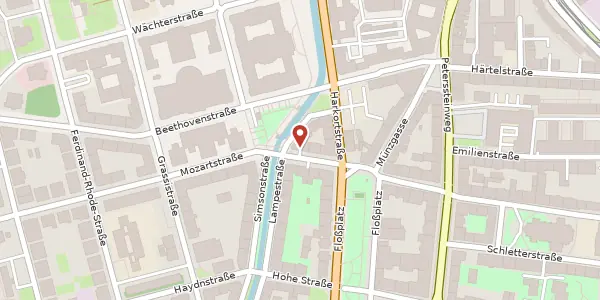 Karte der Umgebung von Riemannstraße 56, 04107 Leipzig