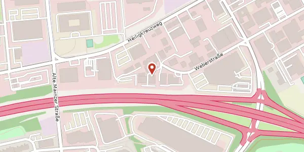 Karte der Umgebung von Weberstraße 19 A, 55130 Mainz