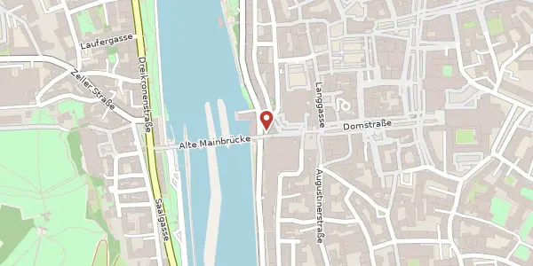 Karte der Umgebung von Alte Mainbrücke 4, 97070 Würzburg