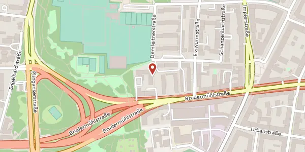 Karte der Umgebung von Brudermühlstr. 50 a, 81371 München
