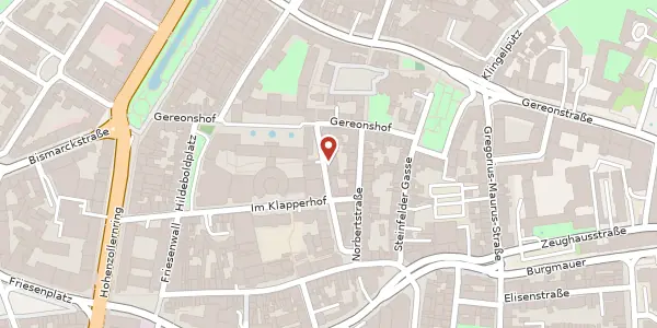 Karte der Umgebung von Spiesergasse 12 - 16, 50670 Köln