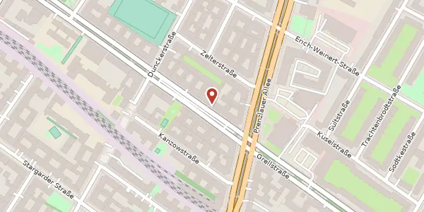 Karte der Umgebung von Wichertstraße 45, 10439 Berlin