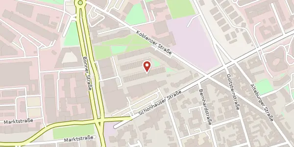 Karte der Umgebung von Koblenzer Str. 72, 50968 Köln