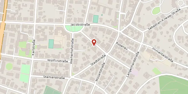 Karte der Umgebung von Tivolistraße 20, 79104 Freiburg im Breisgau