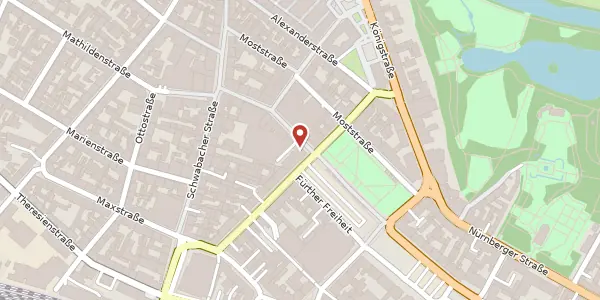 Karte der Umgebung von Rudolf-Breitscheid-Str. 16, 90762 Fürth