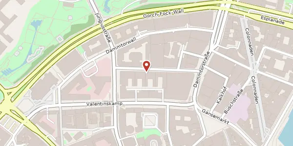 Karte der Umgebung von Drehbahn 9, 20354 Hamburg