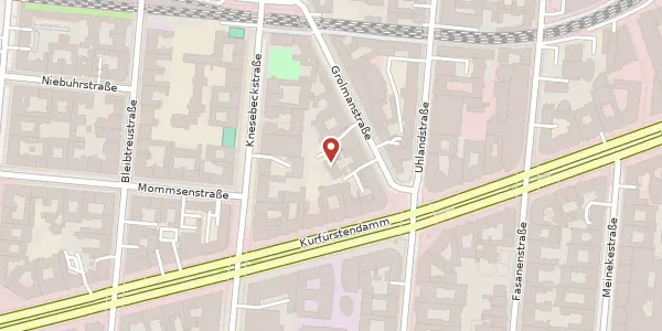 Karte der Umgebung von Grolmanstraße 36, 10623 Berlin