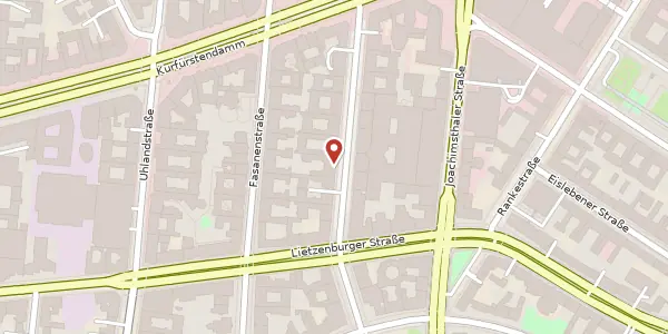 Karte der Umgebung von Meinekestraße 7, 10719 Berlin
