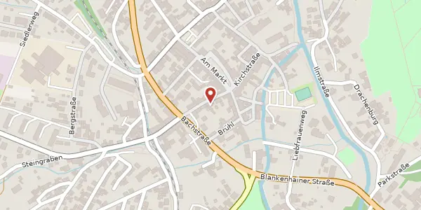 Karte der Umgebung von Tiefengrubener Straße 5, 99438 Bad Berka