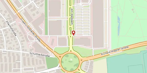 Karte der Umgebung von Am Westpark 1, 85057 Ingolstadt