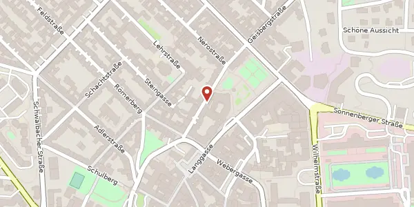Karte der Umgebung von Saalgasse 9, 65183 Wiesbaden