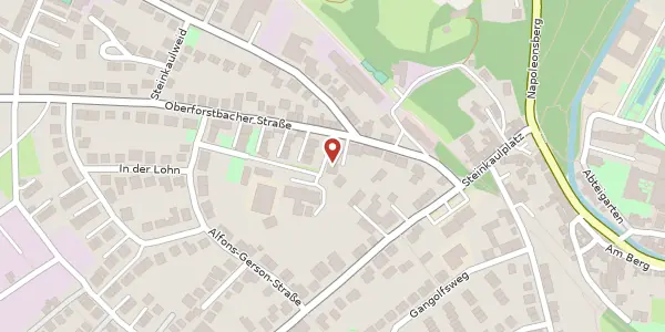 Karte der Umgebung von Oberforstbacher Str. 19 a, 52076 Aachen
