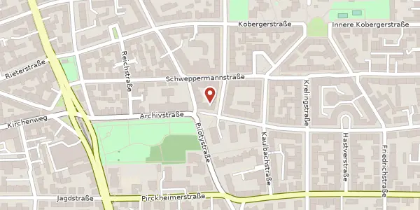 Karte der Umgebung von Meuschelstr. 3, 90408 Nürnberg