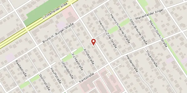 Karte der Umgebung von Hannemannstr. 19, 14513 Teltow