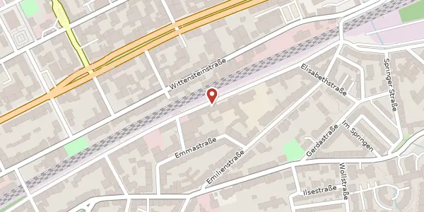 Karte der Umgebung von Siegesstr. 128, 42287 Wuppertal
