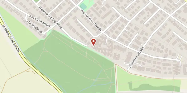 Karte der Umgebung von Walter-Flex-Straße 34 E, 70619 Stuttgart