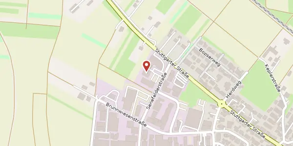 Karte der Umgebung von Senefelder Straße 8, 73760 Ostfildern-Kemnat