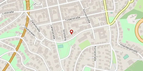 Karte der Umgebung von Zellerstraße 52, 70180 Stuttgart