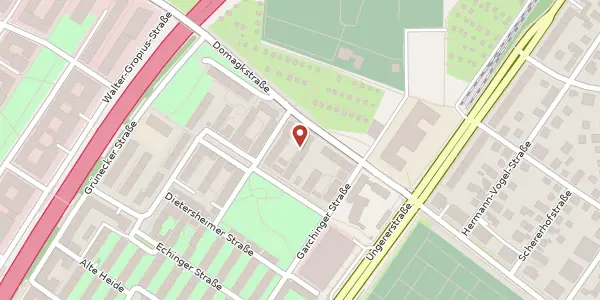 Karte der Umgebung von Neuchinger Str. 22, 80805 München