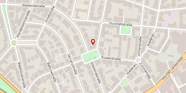 Karte der Umgebung von Westendplatz 38, 60325 Frankfurt