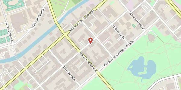 Karte der Umgebung von Sebastian-Bach-Straße 13, 04109 Leipzig