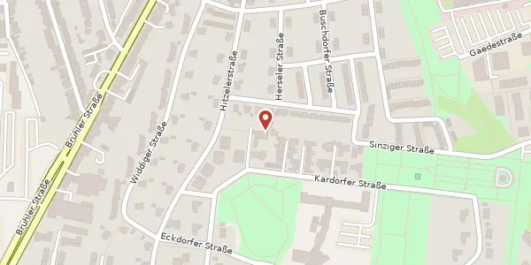 Karte der Umgebung von Kardorfer Str. 11, 50968 Köln