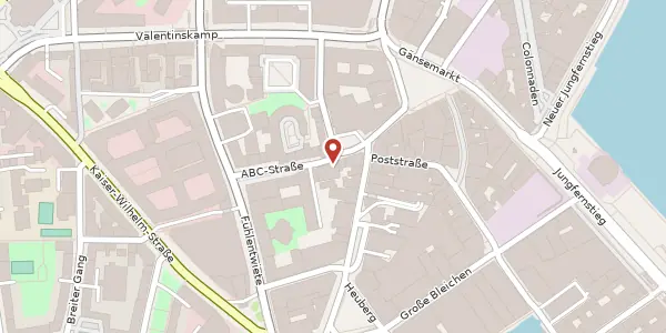 Karte der Umgebung von ABC-Straße 15, 20354 Hamburg