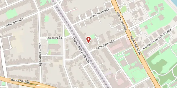 Karte der Umgebung von Kaiserstr. 171, 53113 Bonn