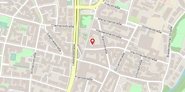Karte der Umgebung von Haimhauser Str. 1, 80802 München