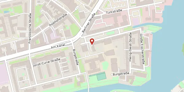 Karte der Umgebung von Am Kanal 66, 14467 Potsdam