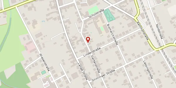 Karte der Umgebung von Gartenstraße 25, 04683 Naunhof