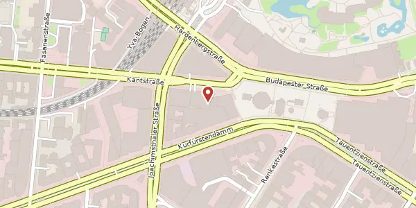 Karte der Umgebung von Kantstraße 164, 10623 Berlin