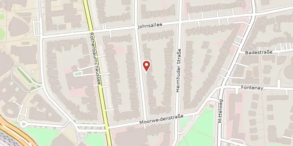 Karte der Umgebung von Feldbrunnenstraße 20, 20148 Hamburg