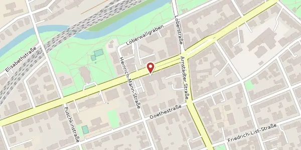 Karte der Umgebung von Schillerstraße 27, 99096 Erfurt