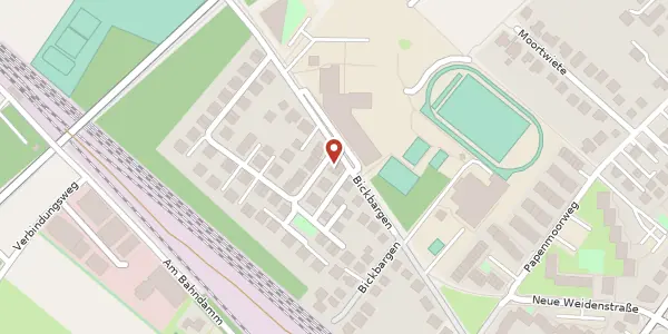 Karte der Umgebung von Bickbargen 88, 25469 Halstenbek