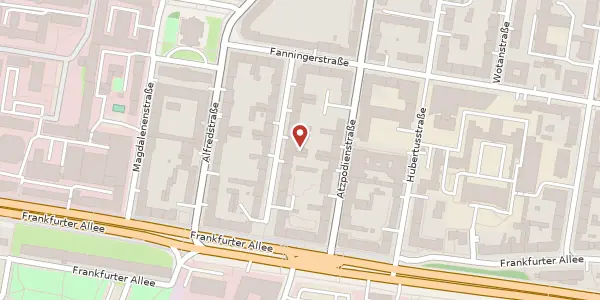 Karte der Umgebung von Bürgerheimstraße 14A, 10365 Berlin