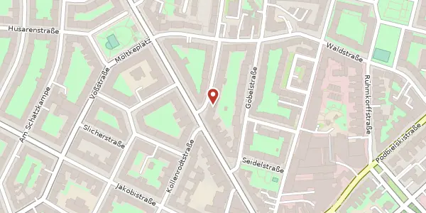 Karte der Umgebung von Kollenrodtstraße 16, 30163 Hannover