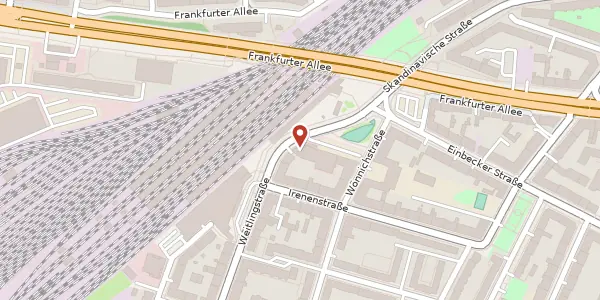 Karte der Umgebung von Weitlingstraße 9, 10317 Berlin