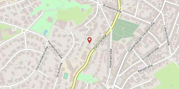 Karte der Umgebung von Planckstraße 20a, 70184 Stuttgart