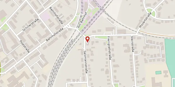 Karte der Umgebung von Salzmannstraße 1, 99610 Sömmerda