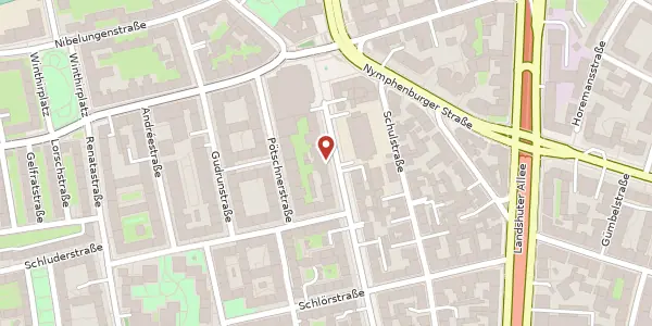 Karte der Umgebung von Donnersbergerstr. 9 a, 80634 München