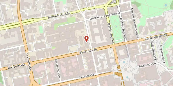 Karte der Umgebung von Grafenstr. 13, 64283 Darmstadt