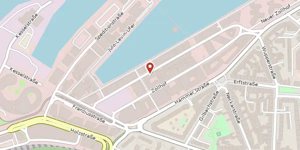 Karte der Umgebung von Kaistr. 5, 40221 Düsseldorf