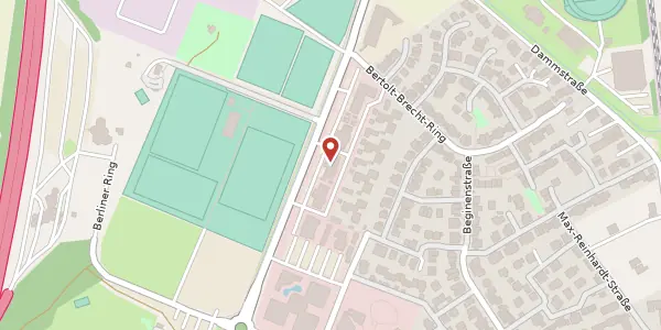 Karte der Umgebung von Berliner Ring 95, 64625 Bensheim