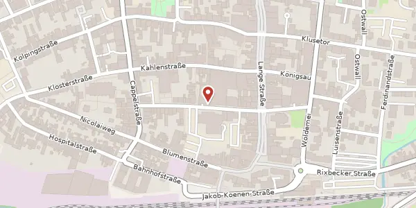 Karte der Umgebung von Spielplatzstr. 11, 59555 Lippstadt