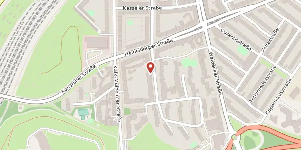 Karte der Umgebung von Dortmunder Straße 33, 51065 Köln