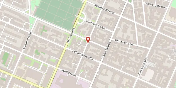 Karte der Umgebung von Schraudolphstr. 14 a, 80799 München