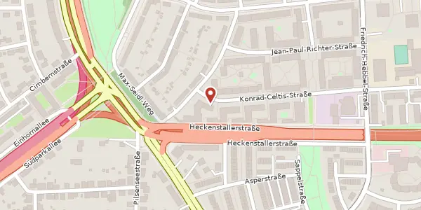Karte der Umgebung von Konrad-Celtis-Str. 113, 81369 München