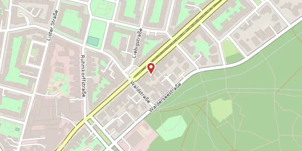 Karte der Umgebung von Podbielskistraße 40, 30177 Hannover