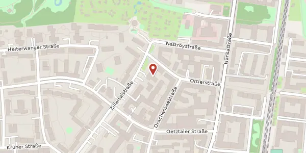 Karte der Umgebung von Ortlerstr. 17, 81373 München